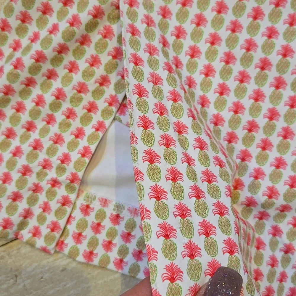 Fairway & Greene Pink/Green Pineapple Leisure/Active/Golf Skort - Picture 3 of 10
